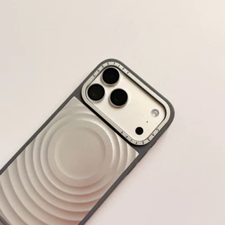 Caseไอโฟน17promax 17pro เคสอะลูมิเนียมก้นหอย รองรับแม่เหล็กชาร์จ กันกระแทกขอบเครื่อง