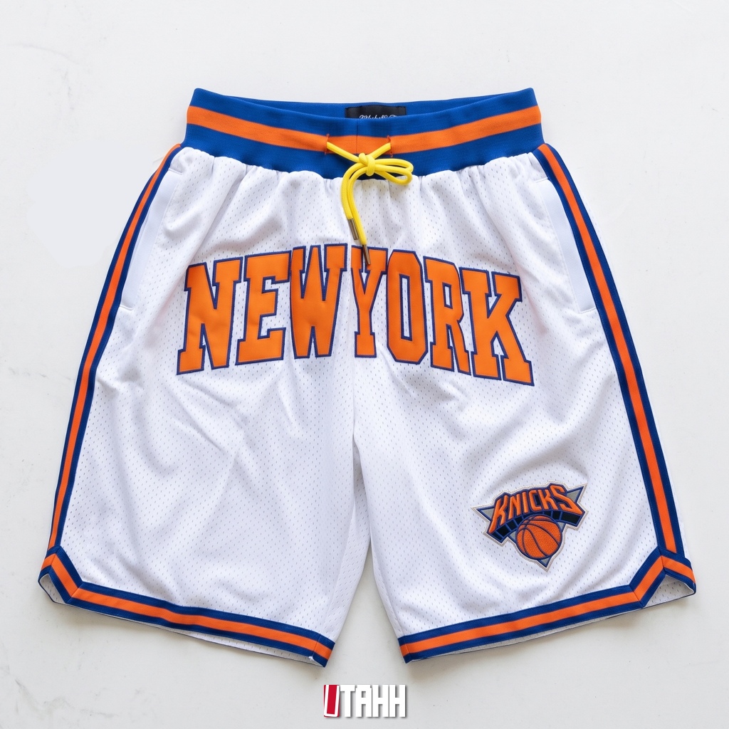 กางเกง Knicks กางเกงกีฬา บาสเกตบอล ขาสั้น แนวสตรีท 042