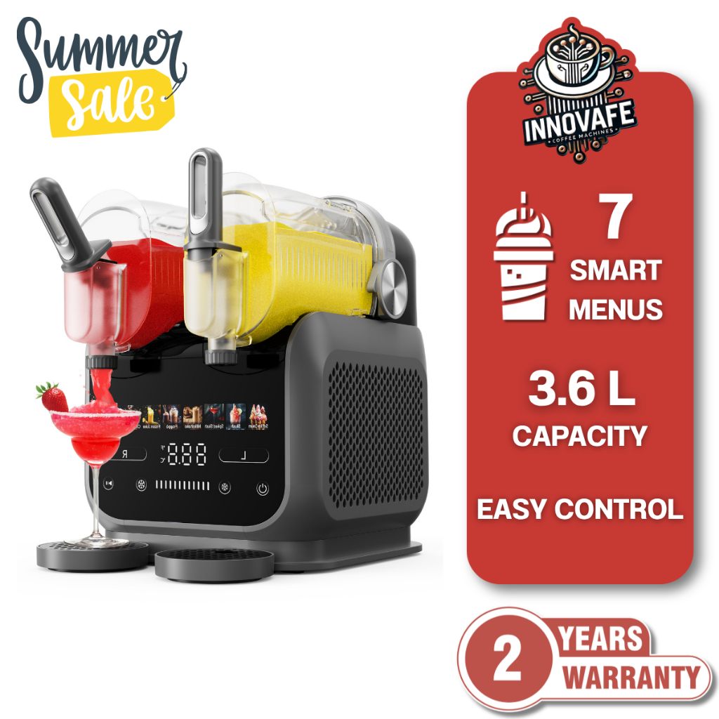 INNOVAFE รุ่น Win77Pro เครื่องทำสเลอปี้ เครื่องทำเครื่องดื่มแช่แข็ง 2 โถ(3.6 ลิตร)หน้าจอสัมผัส นวัตก