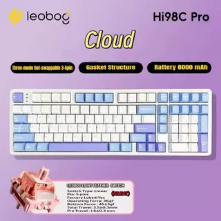 LEOBOG Hi98pro keyboard thai คีย์บอร์ดกลไกภาษาไทย คีย์บอร์ดคัสตอม 98 คีย์ 3 โหมด รองรับ macOS และ Windows