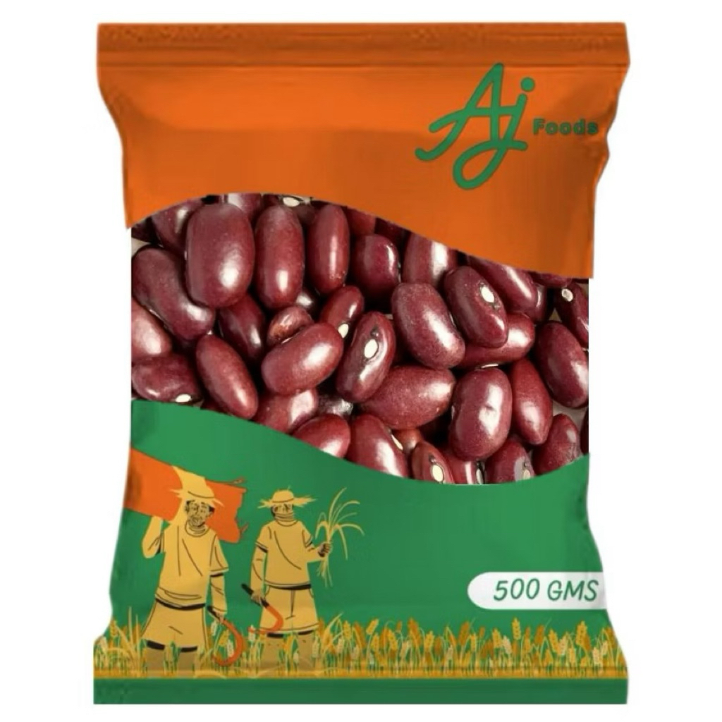 Aj foods Rajma Red Kidney Beans 500g ถั่วแดงหลวง