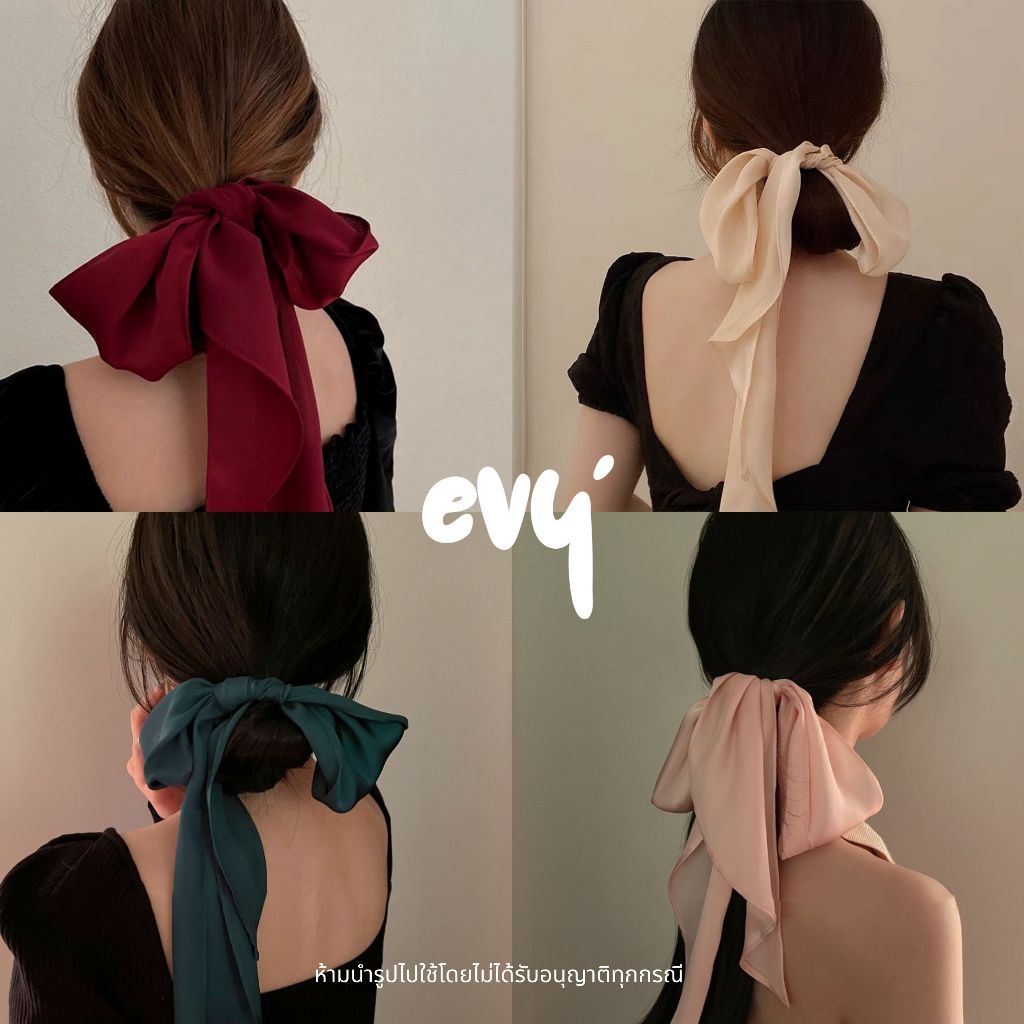 💖ใหม่ พร้อมส่ง💖 โบว์ผูกผมผ้าซาตินอย่างดี ผ้าผูกผม ผ้าซาติน
