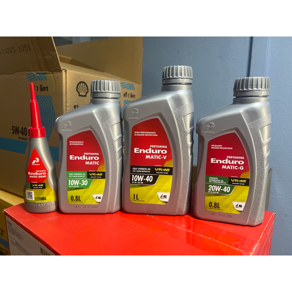 🔥หอม🔥 น้ำมันเครื่อง จักรยานยนต์ออโตเมติก Enduro Matic-V 10w-40, Matic 10w-30,Matic-G 20w-40 JASO MB