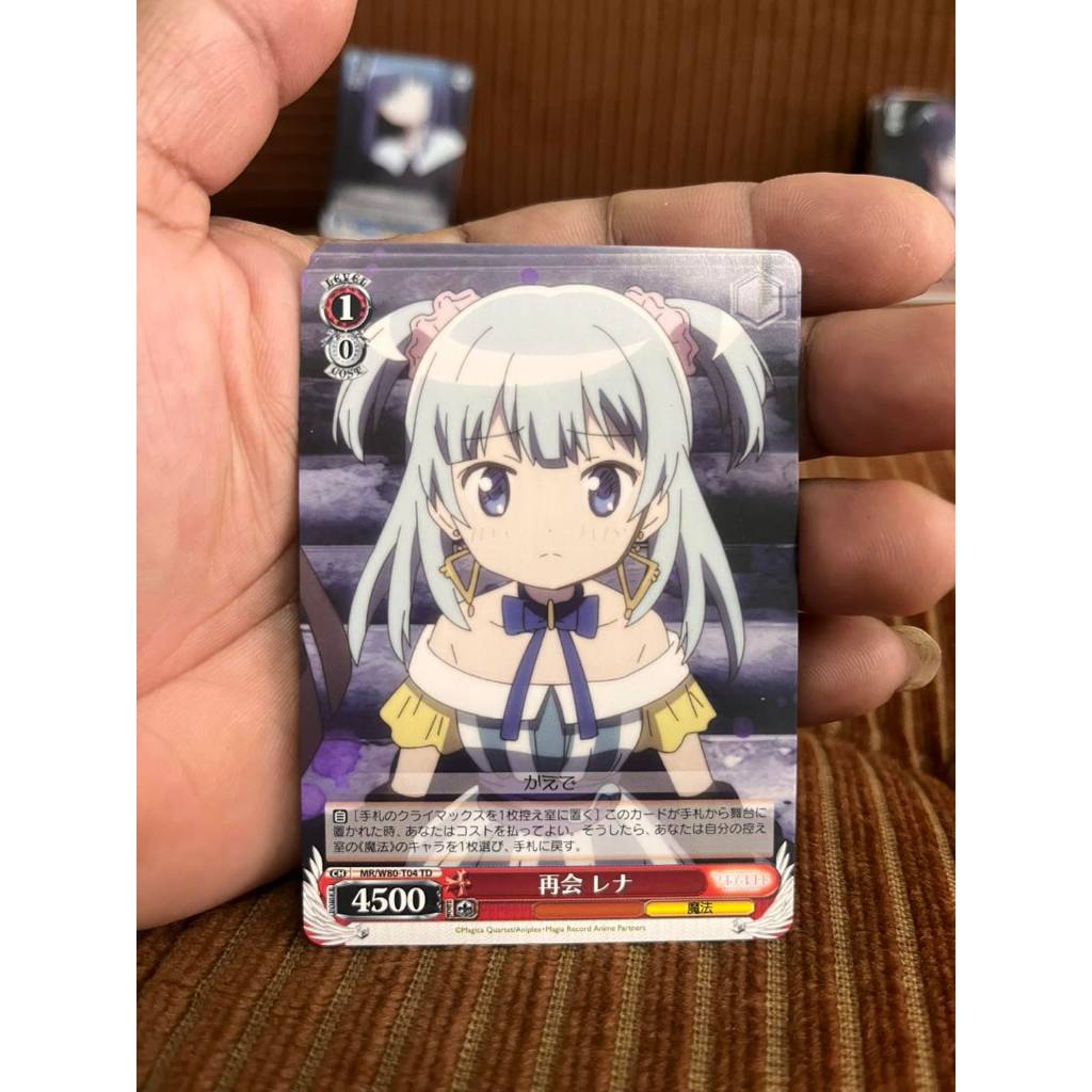 Weiss Schwarz Rena Reunion MR/W80-T04 TD Rena Minami Kaede Magia Record การ์ดแท้ญี่ปุ่น สะสม พร้อมส่