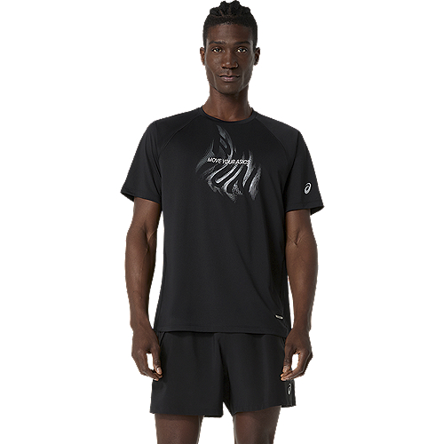 ASICS :  2011D446.001 ROAD GRAPHIC SS TOP MEN เสื้อคอกลมผู้ชาย