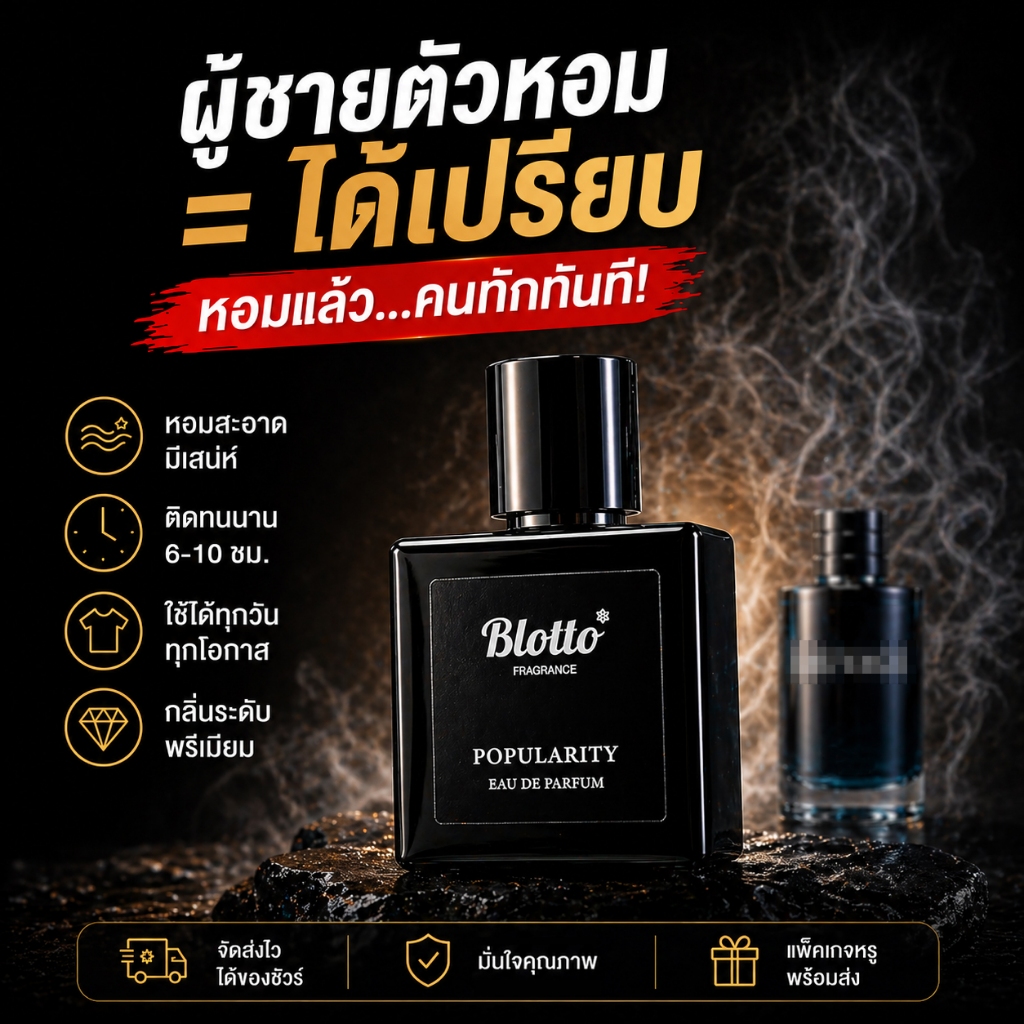 น้ำหอม Blotto Fragrance EDP กลิ่น Popularity / Elixr (ซาวาจ 2 รุ่น)