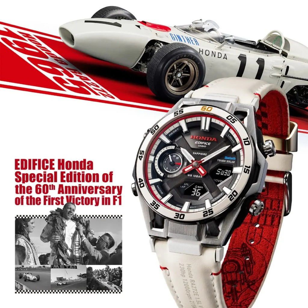 Casio EDIFICE SOSPENSIONE Limited HONDA Formula1 60th Anniversary ECB-2300HR-1A