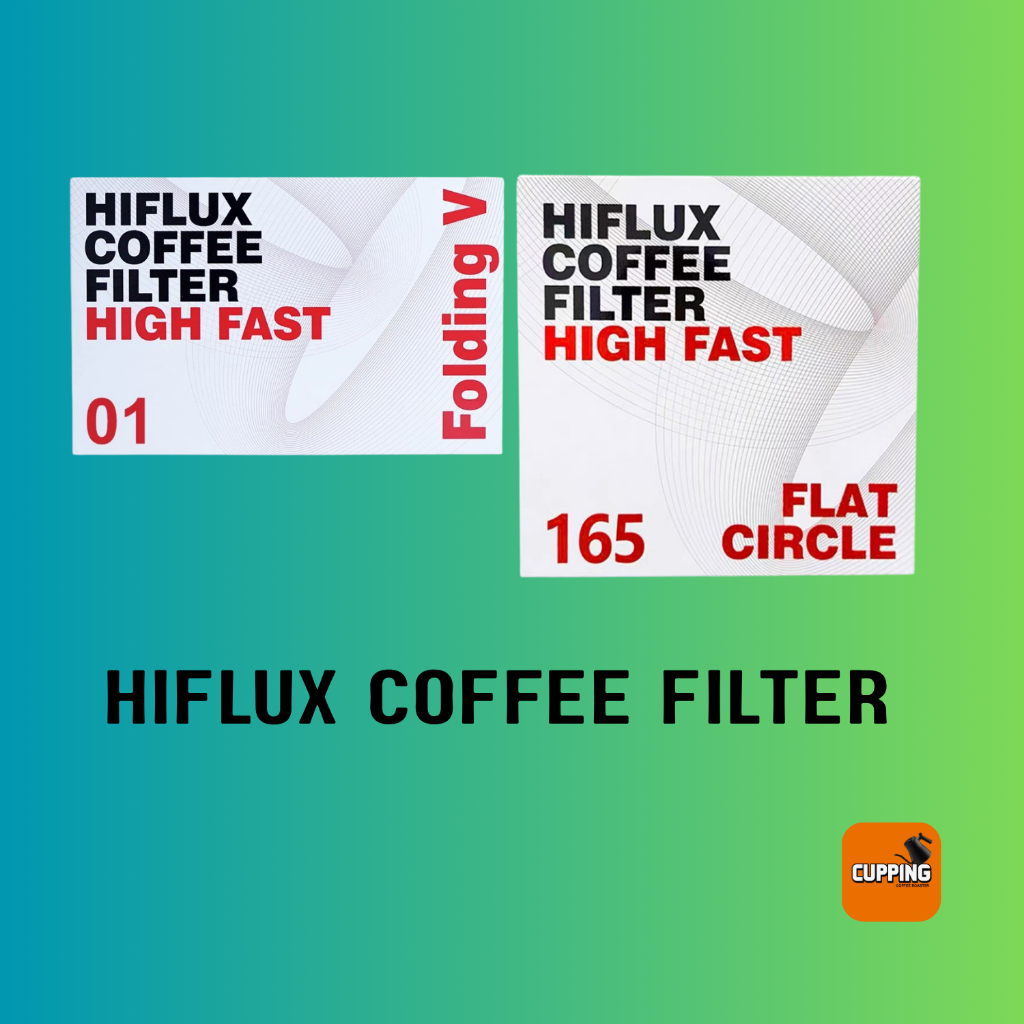 กระดาษกรองกาแฟ HIFLUX COFFEE FAST FILTER V01 FLAT CLRCLE 165