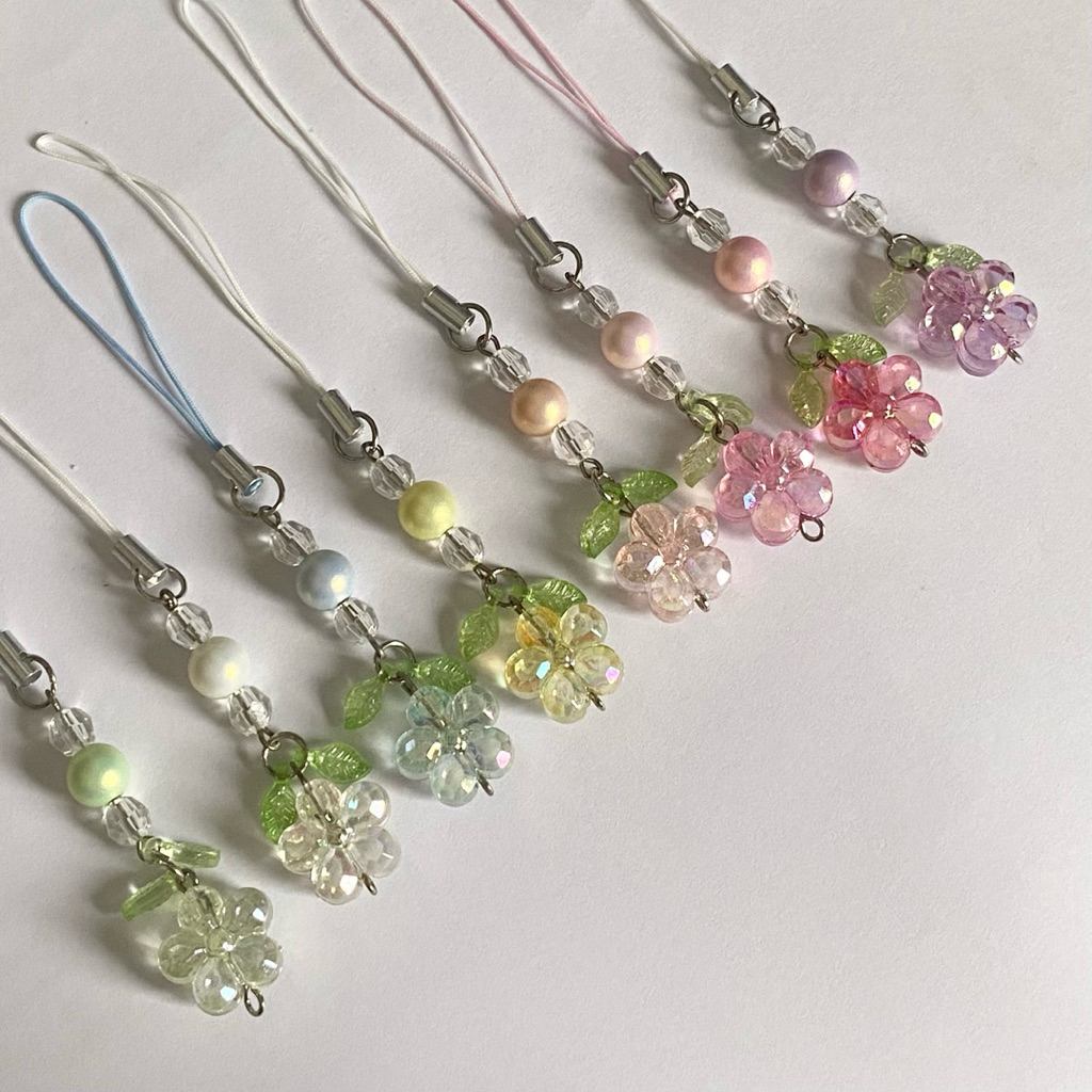 flowers keyring ดอกไม้ ที่ห้อยโทรศัพท์ พวงกุญแจ (I03)