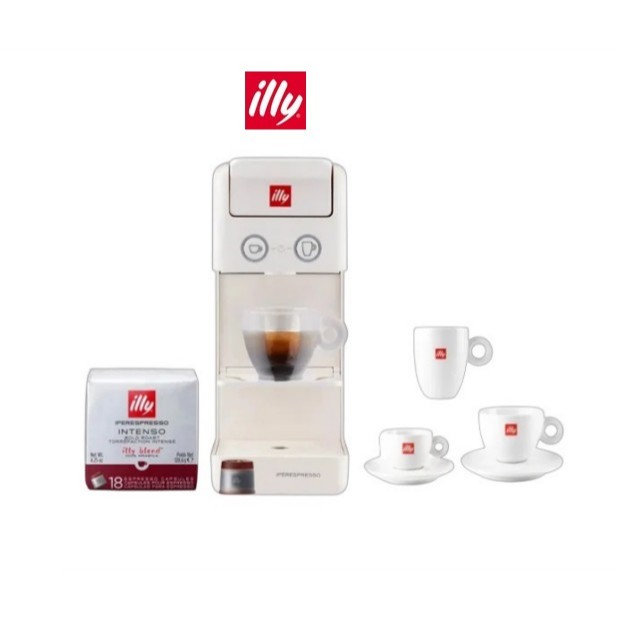 ILLY Y3.3 Complete Coffee Experience Bundle (White)