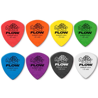 Jim Dunlop Tortex Flow Pick 558 ปิ๊กที่ผสมผสานรวมโทนเสียงที่มีความใสและคมชัดจาก Tortex ผนวกเข้ากับดีไซน์ Flow