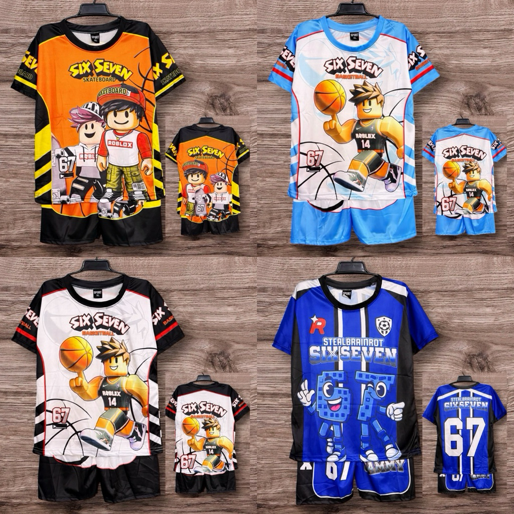 ชุดเด็ก ชุดเด็กพิมพ์ลายทั้งตัวเสื้อ+กางเกง ใส่ได้ทั้ง ดช/ดญ ผ้าไมโครผ้ามันใส่สบาย