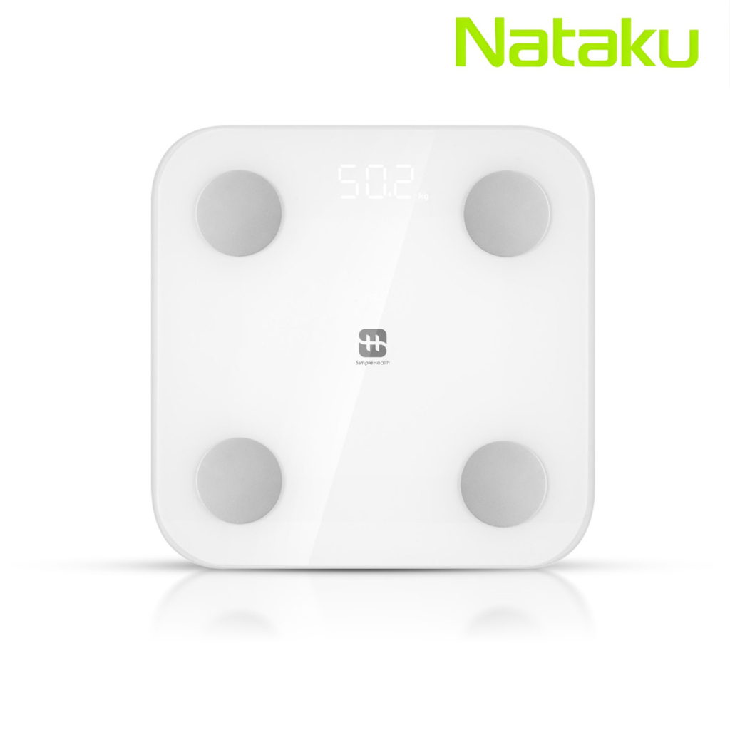 ์Nataku เครื่องชั่งน้ำหนักดิจิตอล ตาชั่งน้ำหนัก Weight Scale จอ LED ทันสมัย ใช้งานง่าย บางเฉียบ