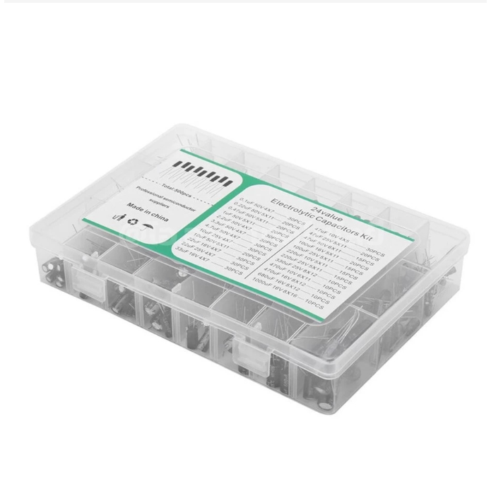 Capacitor Box ชุด ตัวเก็บประจุ 200ชิ้น 15ค่า / 500ชิ้น 24ค่า 200pcs/500pcs Capacitor kit 0.1uF-1000uF 16V-5 ราคา ถูกที่สุด ดีลบีเคเค แกลเลอรีภาพที่ 5