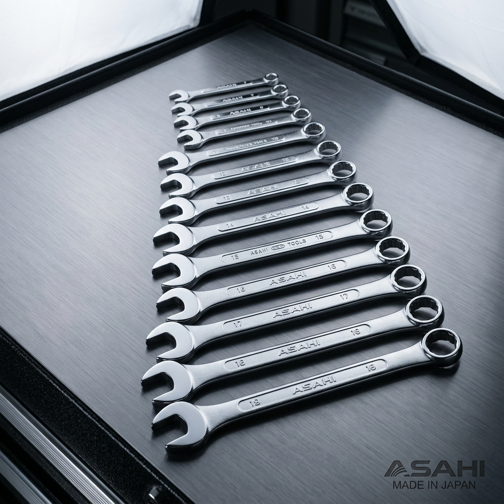 ประแจแหวนข้างปากตาย ASAHI # 6 - 19
