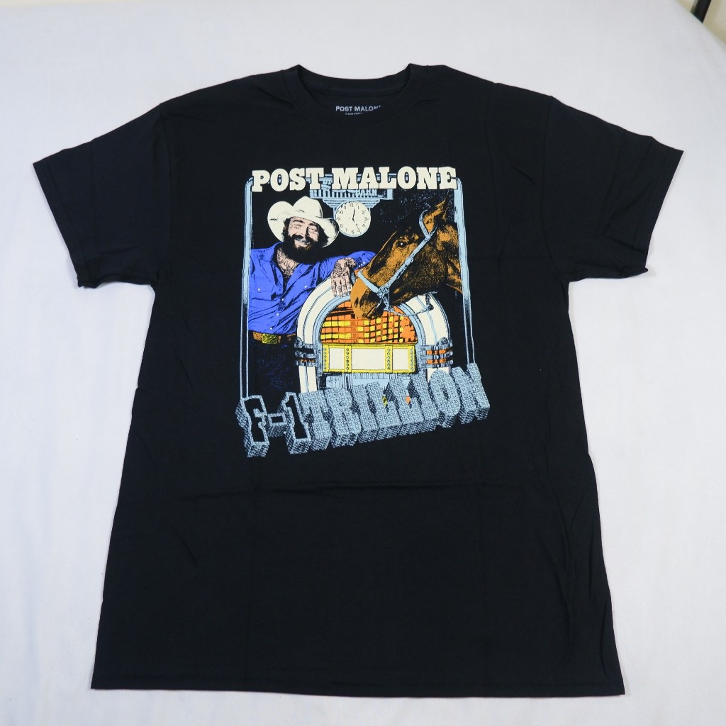 เสื้อยืดสกรีนลายอัลบั้ม F-1 Trillion ของ Post Malone มือ1 ลิขสิทธิ์แท้งานผลิตปีล่าสุดนำเข้าจาก USA