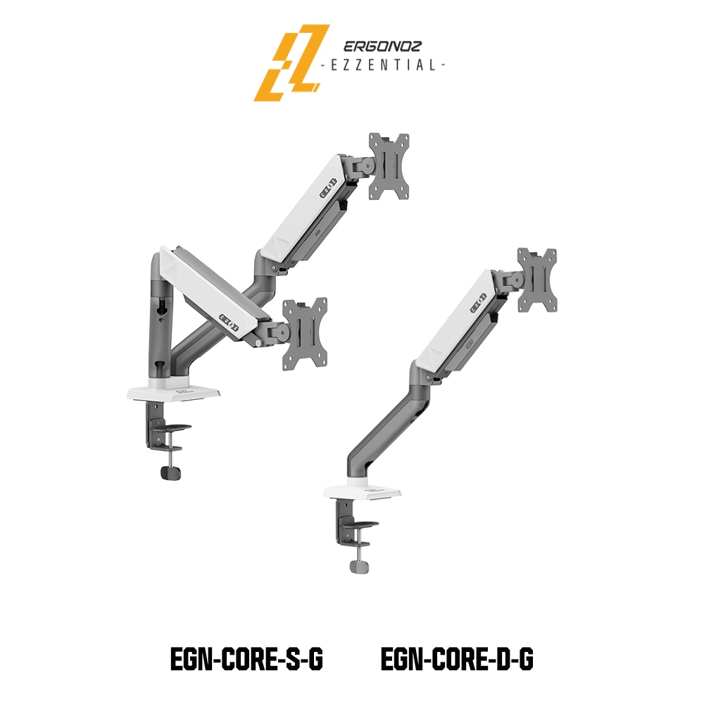 EZZENTIAL แขนจับจอ ขาตั้งจอคอมพิวเตอร์ Monitor Arm รุ่น CORE สำหรับหน้าจอ 17 - 32 นิ้ว สีขาว/สีดำ
