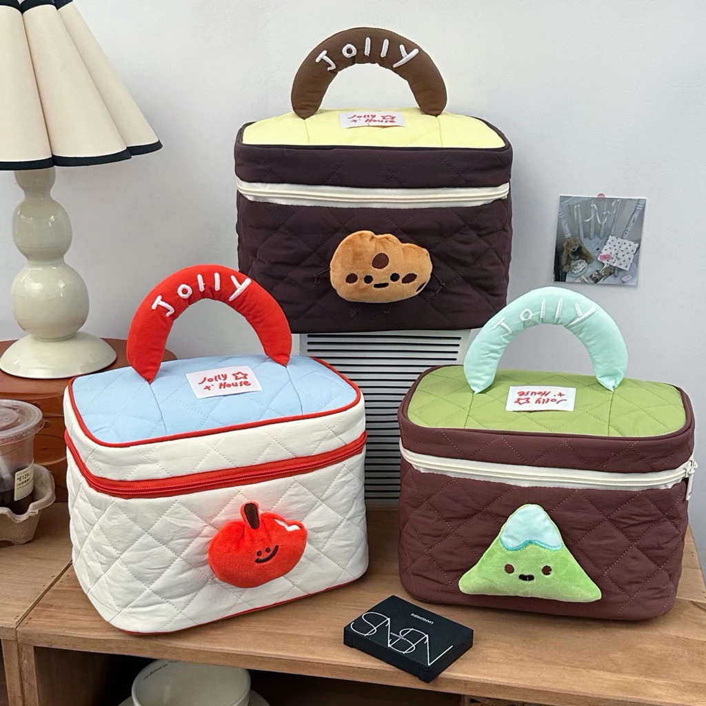 FABLEME ✨- 𝗛𝗔𝗣𝗣𝗬𝗖𝗛𝗨𝗣𝗬 𝗕𝗔𝗚 กระเป๋าเครื่องสำอางค์ จุของได้เยอะ กระเป๋าจัดระเบียบ พร้อมส่ง💯