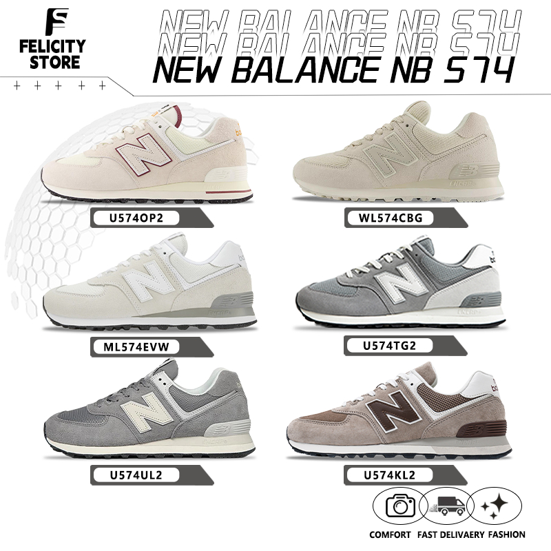 ของแท้ 100%▶ New Balance NB 574 รองเท้ากีฬา WL574CBG/U574UL2/U574TG2/ML574EVW 🍫