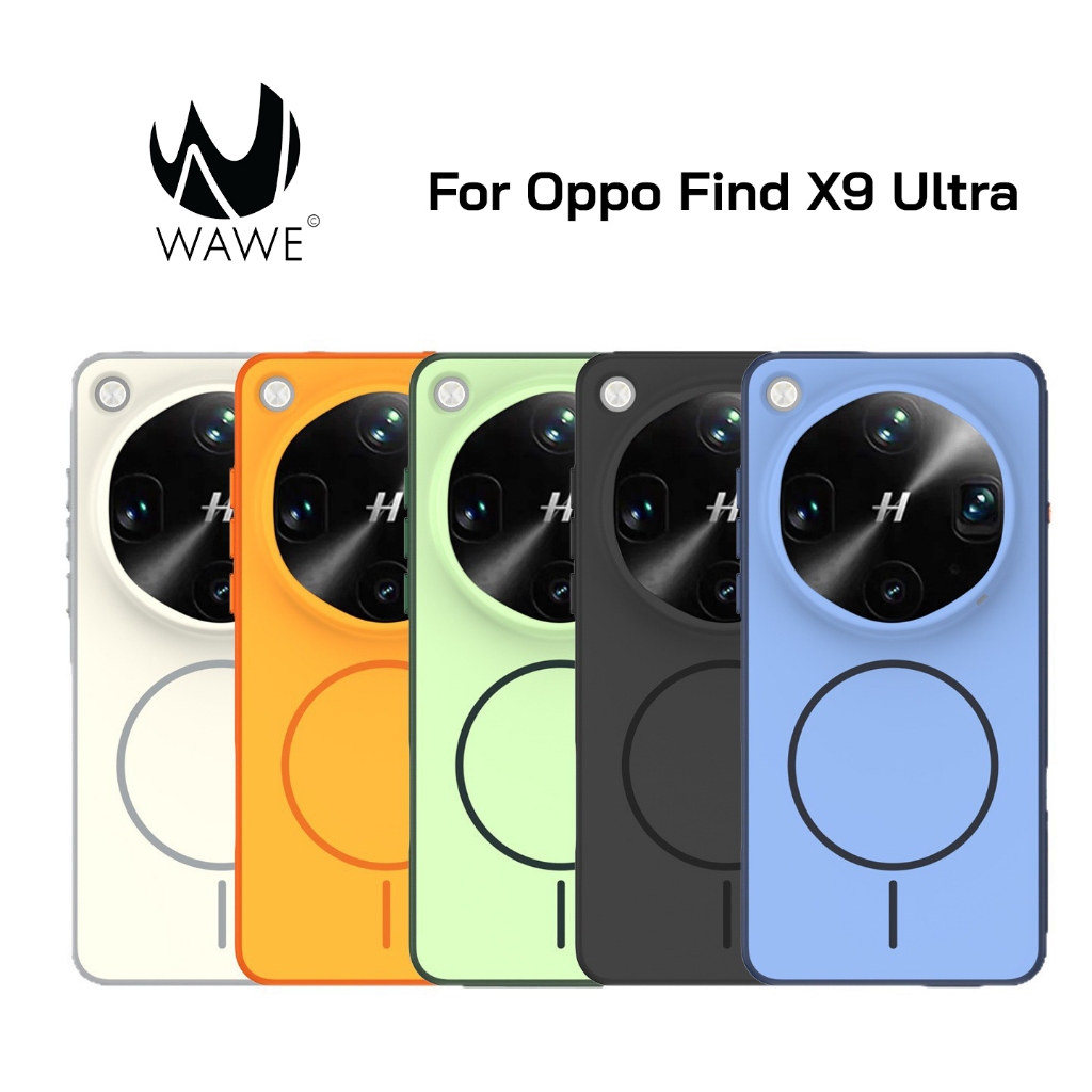 [ส่งจากกทม.] เคส Oppo Find X9 Ultra วัสดุ PC+TPU สุดพรีเมี่ยม ปุ่มShortcut สีส้มตัว H พร้อมรองรับวงแม่เหล็ก