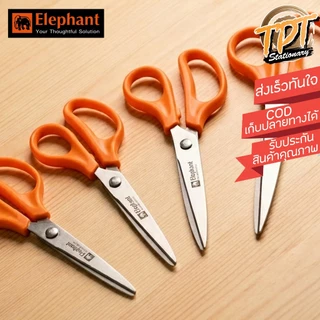 กรรไกร ตราช้าง Elephant รุ่น OFB ขนาด 5/6/7/8/9 นิ้ว ด้ามพลาสติก