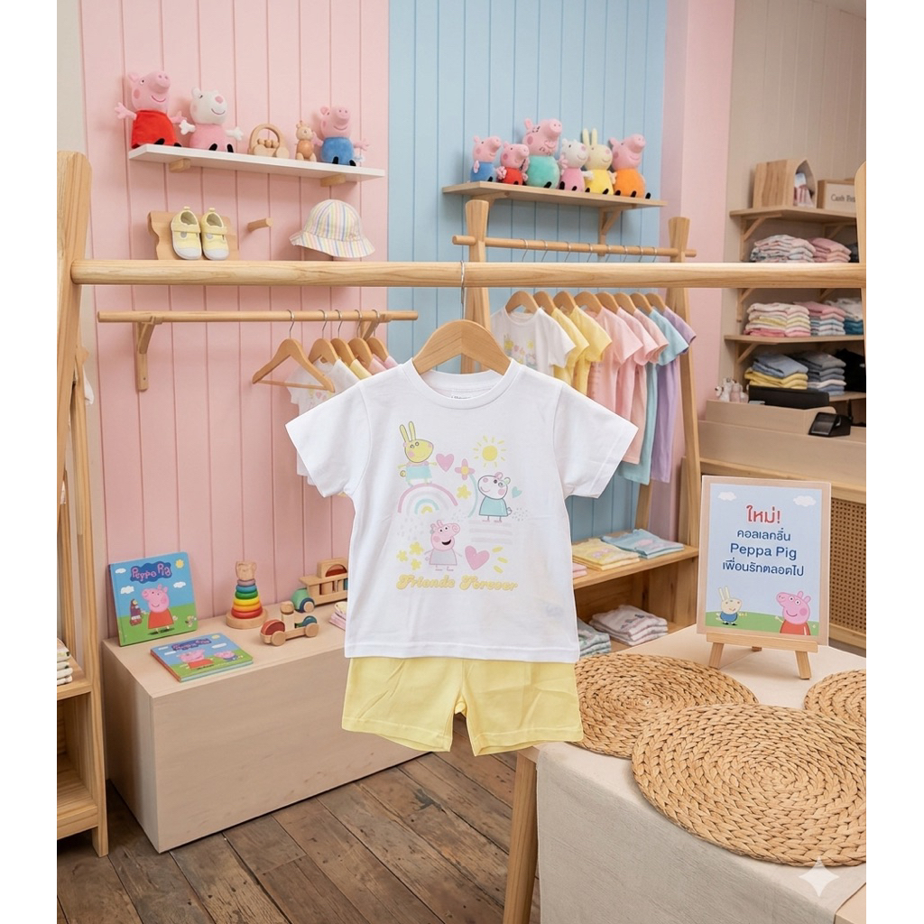 amilybabyshop : ชุดเซต เสื้อ+กางเกง Peppa pig สินค้าพร้อมส่ง ราคา ถูกที่สุด ดีลบีเคเค แกลเลอรีภาพที่ 6