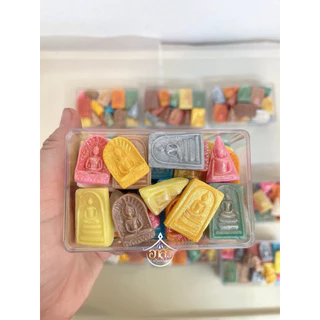อาลัวขนมไทยพระเครื่อง📿หอมอร่อยหวานน้อยกะทิอบควันเทียน 🎁เป็นขนมของขวัญมงคลสร้งกำลังใจ/เรียกขวัญ/พระรักษาเทวดาคุ้มครอง🙏🏻