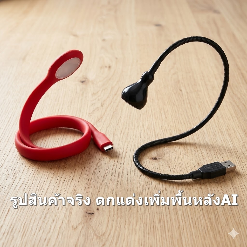 IKEA JANSJO ไฟ LED แบบต่อผ่าน USB, ดำ, 38 ซม.