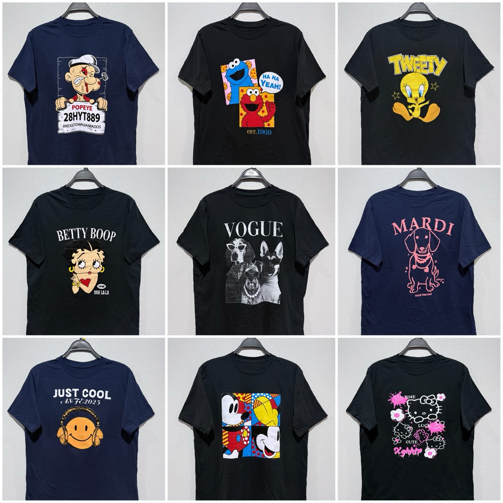 เสื้อยืด รอบ อก 40 42 44 46 นิ้ว เสื้อใหม่