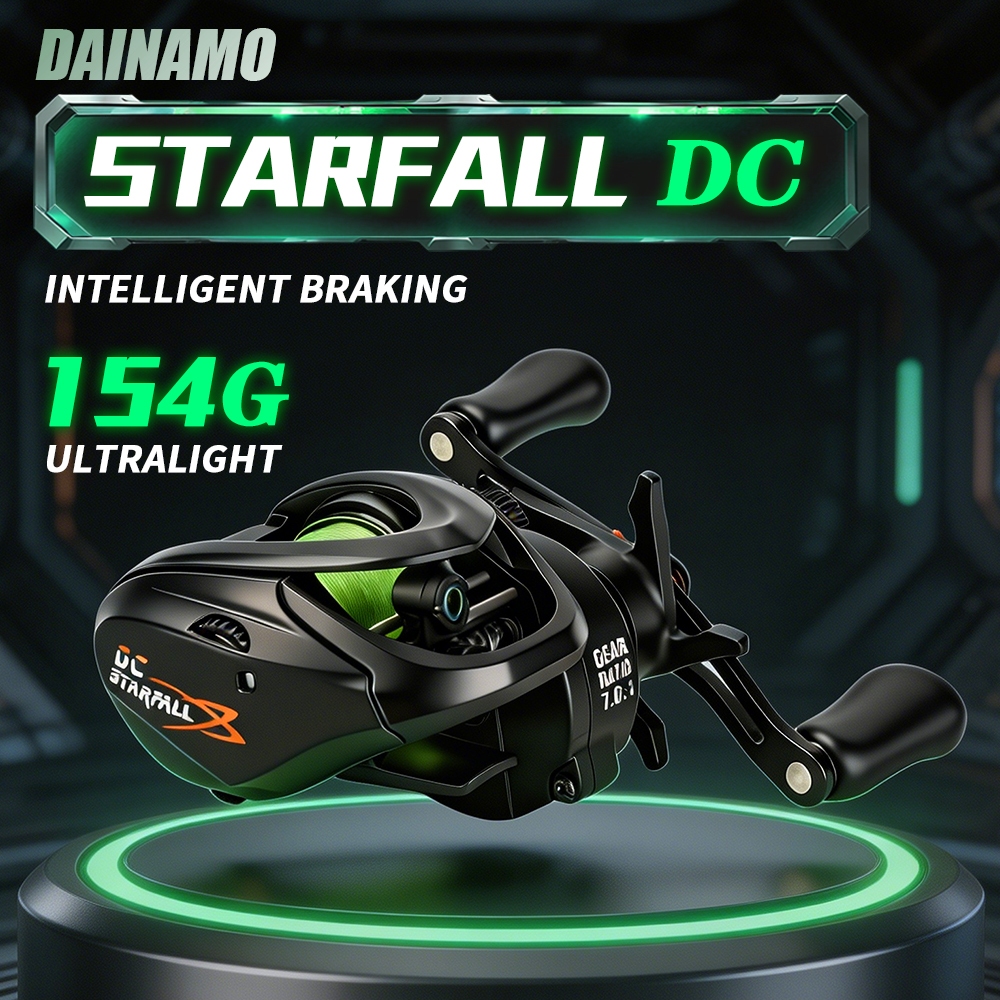 Dainamo Fishing รอกหยดน้ำ รอกเบสหยดน้ 154 กรัม เทคโนโลยีเบรกอัจฉริยะ Buzzer-DC กันน้ำระดับ