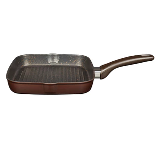 Seagull กระทะย่างสี่เหลี่ยมนอนสติ๊ก กลาดิเอเตอร์ โปร อินดักชั่น ขนาด 24ซม. Gladiator Pro Non-stick Square Grill Pan