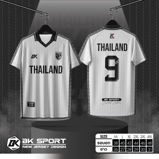 เสื้อบอลThailand N.9 คอปก ดีไซต์ใหม่ สวมใส่ได้ทั้ง ชาย หญิง (TLL690425)