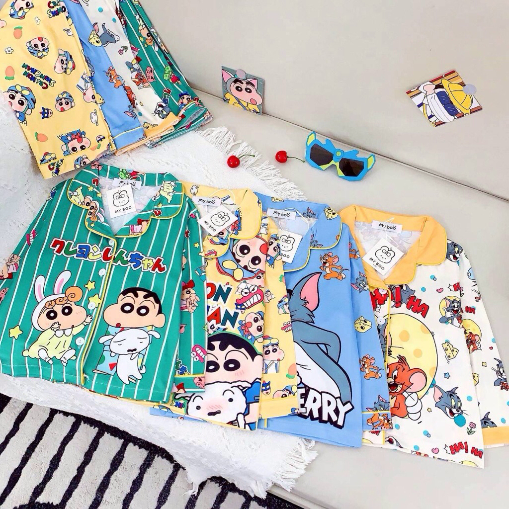 ชุดนอนเด็ก ชินจัง Tom&Jerry ลายน่ารัก [พร้อมส่ง]