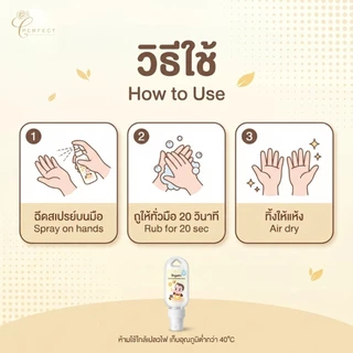 Perfect เจ็นเทิล ซานิไทเซอร์ แอลกอฮอล์ 30ml.