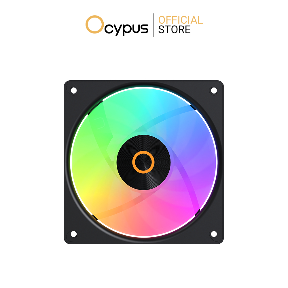OCYPUS GAMMA F12 ELITE BLACK ARGB (COMPUTER FAN / พัดลมคอมพิวเตอร์)