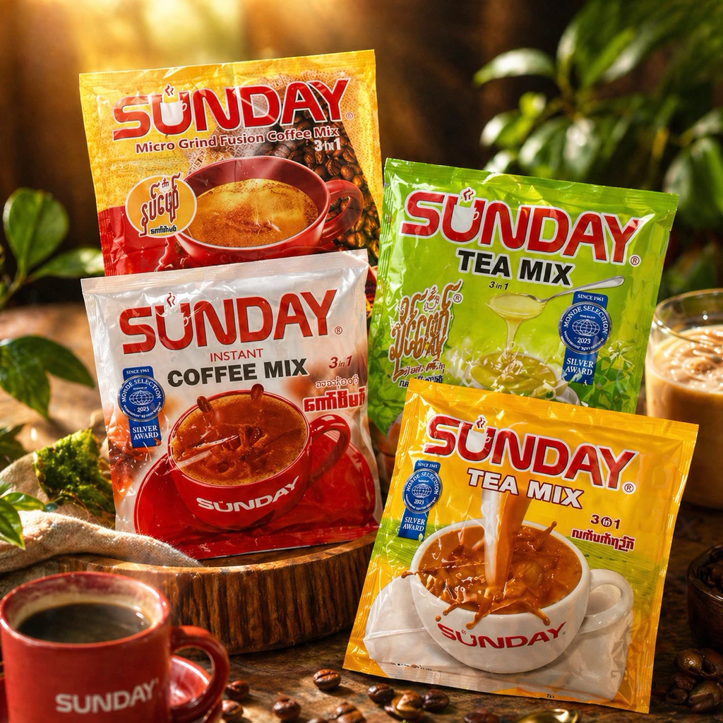 SUNDAY ชา แกแฟ หอมอร่อย