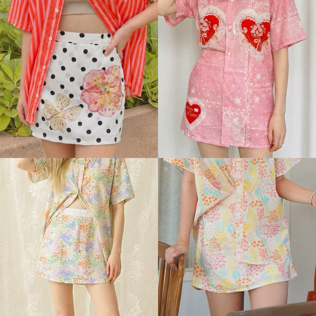 เช็คลายพร้อมส่งทักแชท🎊🎊 Jane skort กระโปรงกางเกง