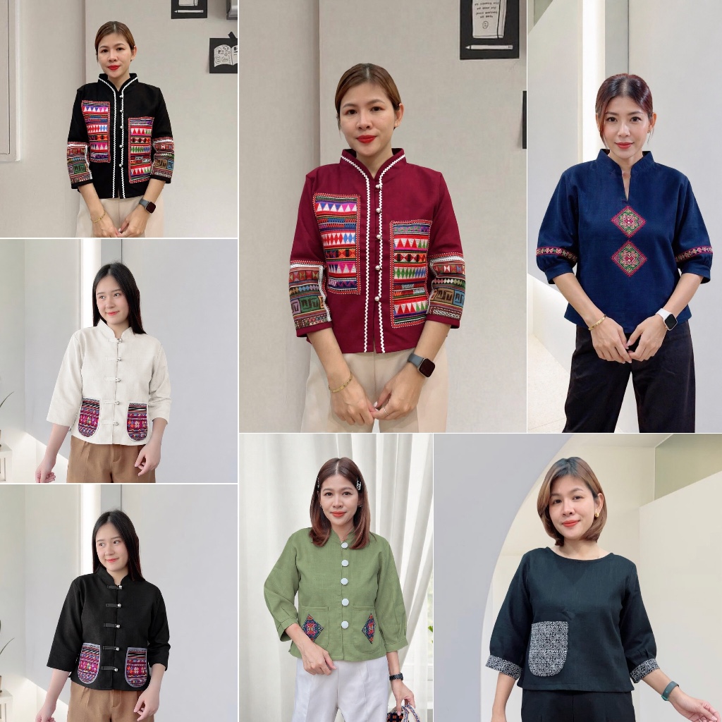 เสื้อผ้าลินินกัญชงอัดกาว แบบใหม่ งานสั่งตัดตามออเดอร์เท่านั้น