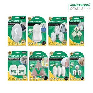 Armstrong ตะขอแขวนอเนกประสงค์ มีกาวในตัวพร้อมใช้งาน (28 แบบ) / Permanent Adhesive Hook