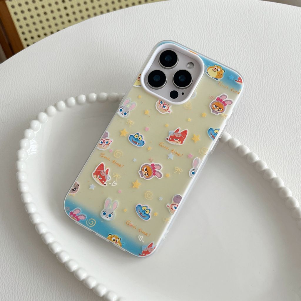 เคสมือถือ สำหรับ OPPO Reno 4 5 6 6z 7z 8z 13 13f 14 14f งานเคส2ชั้น พมพ์ลายการ์ตูน เปิดเลนส์กล้องกัน