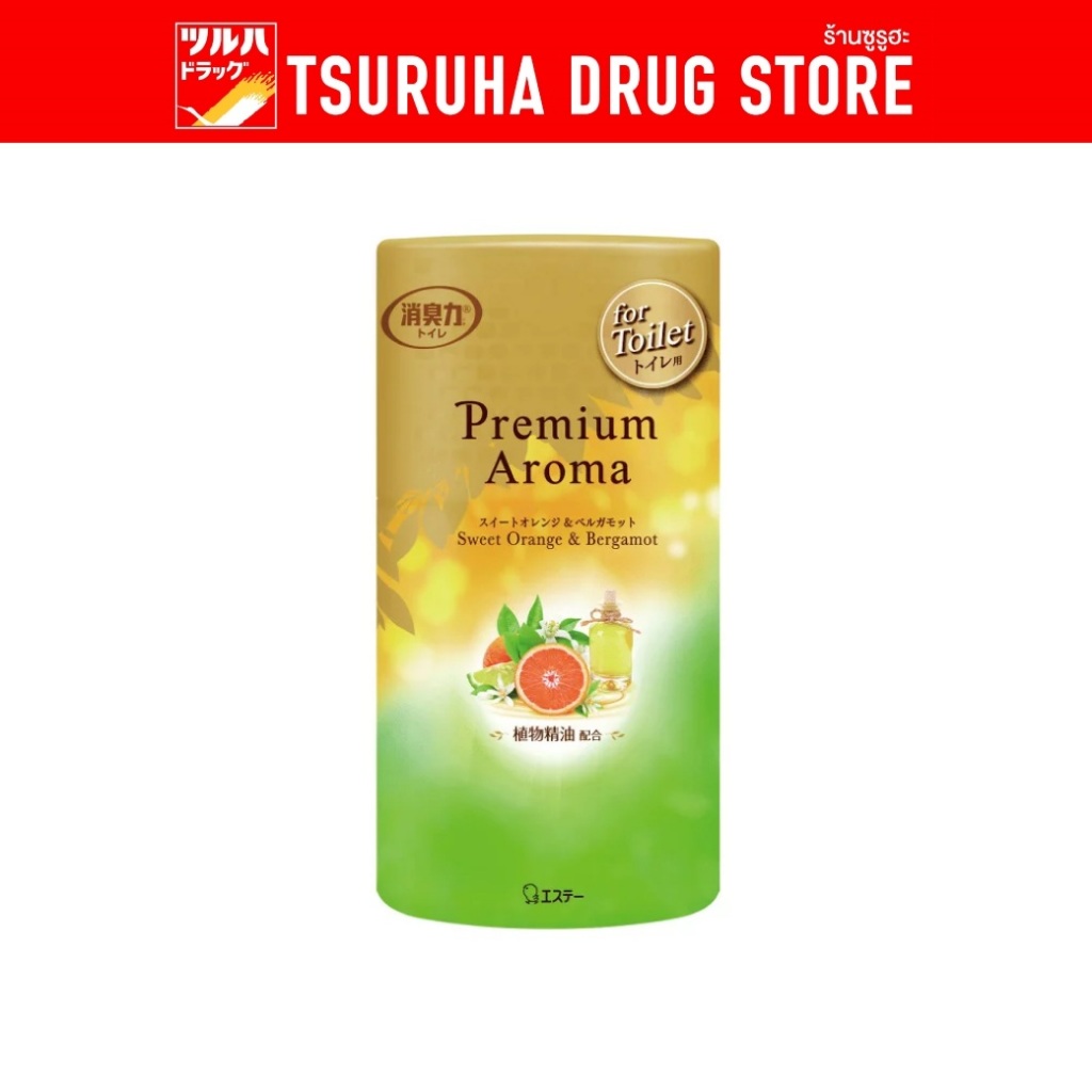 โชชูริกิ พรีเมี่ยม อโรม่า (ห้องน้ำ) กลิ่นออเร้นจ์ เบอกามอท 400มล Shoshuriki Premium Aroma (toilet) Sweet Orange&Bergamot