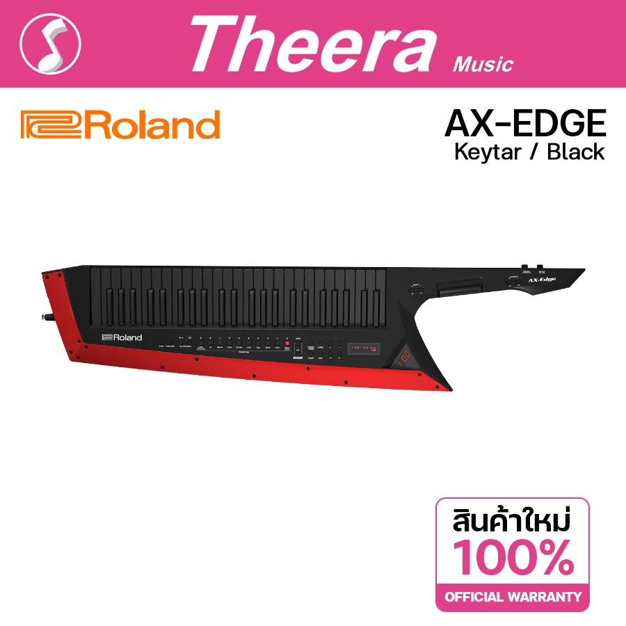Roland AX-EDGE Keytar  สีดำ คีย์บอร์ดสะพาย รับประกัน 1 ปี ตัวแทนนำเข้า