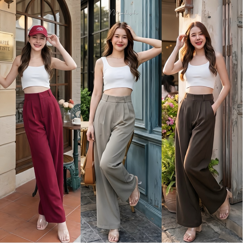 Modish lilly pants กระบอกใหญ่ (1 หู)
