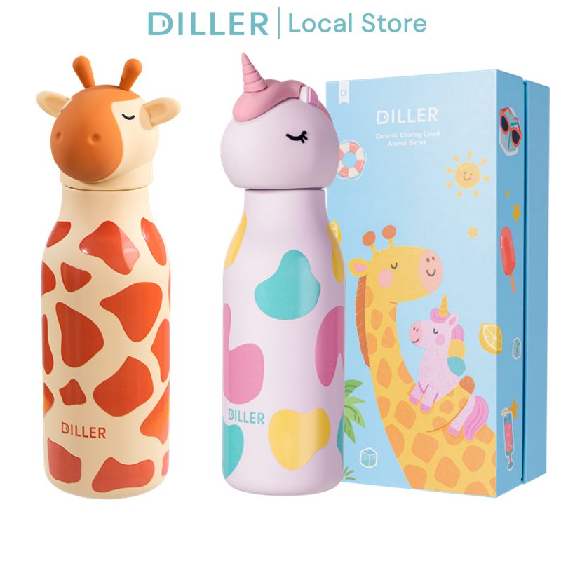 Diller แก้วกาแฟ เคลือบเซรามิก เก็บความร้อน-เย็น สุญญากาศ 500ml รุ่น D240501