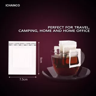 50 ชิ้น ถุงดริป กาแฟ ถุงกรองกาแฟดริป แบบมีหูแขวน อุปกรณ์สำหรับชงชา กาแฟ และเครื่องดื่ม coffee filter bag