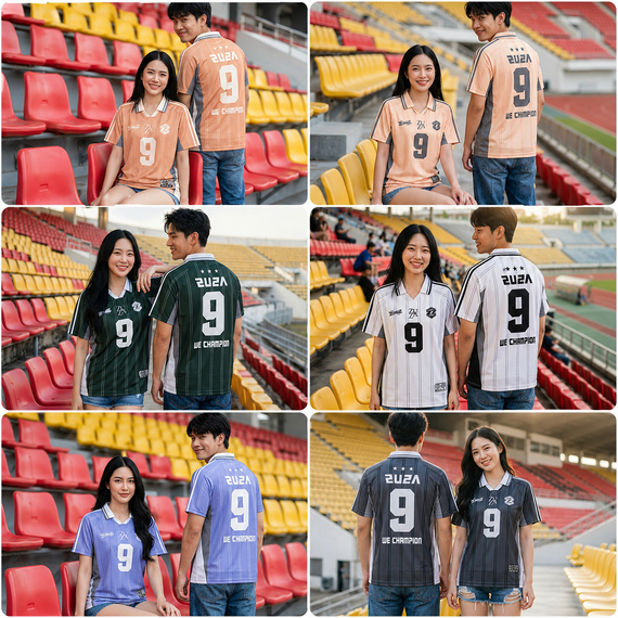 ZUZA 9 JERSEY Collection l เสื้อโปโลคอปก แขนสั้น ผ้าไมโครฯ ทรงOversize Unisex งานพิมพ์คมชัด ผ้านุ่มลื่น สวมใส่สบาย