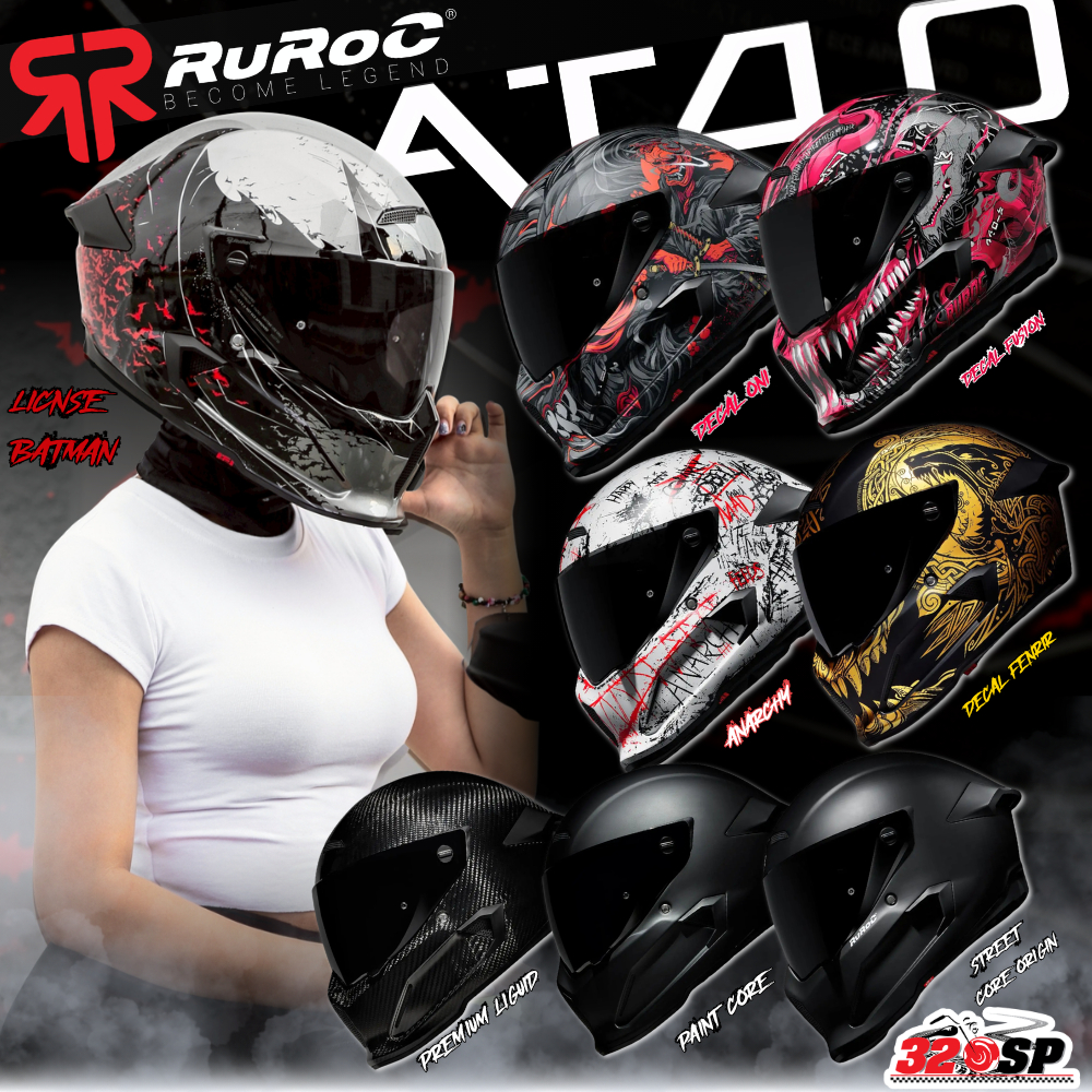 ส่งด่วน!! หมวกกันน็อค RUROC AT4 CARBON / AT4 STREET ของแท้ส่งไว!! 320SP