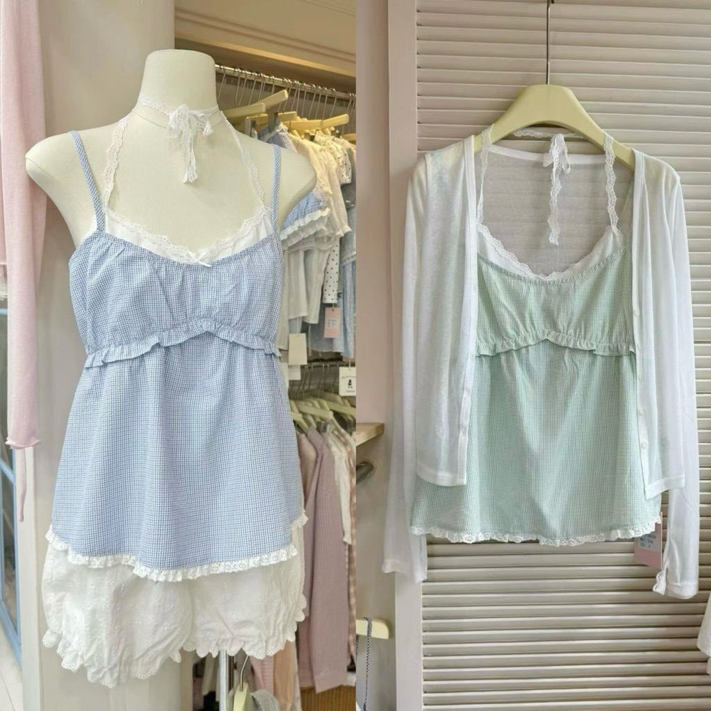Somedays l 🐰Kiko Top เสื้อเลเยอร์2ชั้น ดีเทลลูกไม้หวานๆลูกคุณหนู