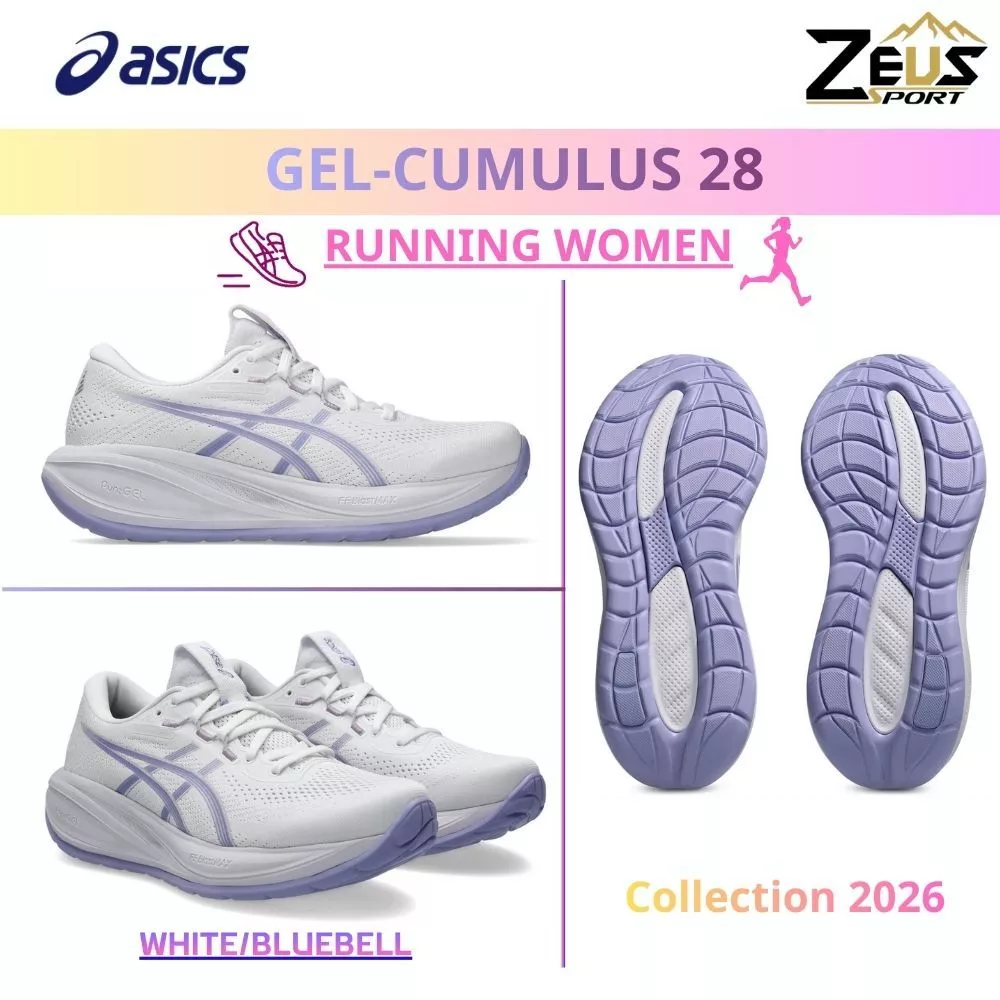 ASICS GEL-CUMULUS 27 & 28 รองเท้าวิ่งผู้หญิง [RUNNING WOMEN] รองเท้าวิ่งสายกลาง (daily trainer) ที่ เบา นุ่ม และคล่องตัว