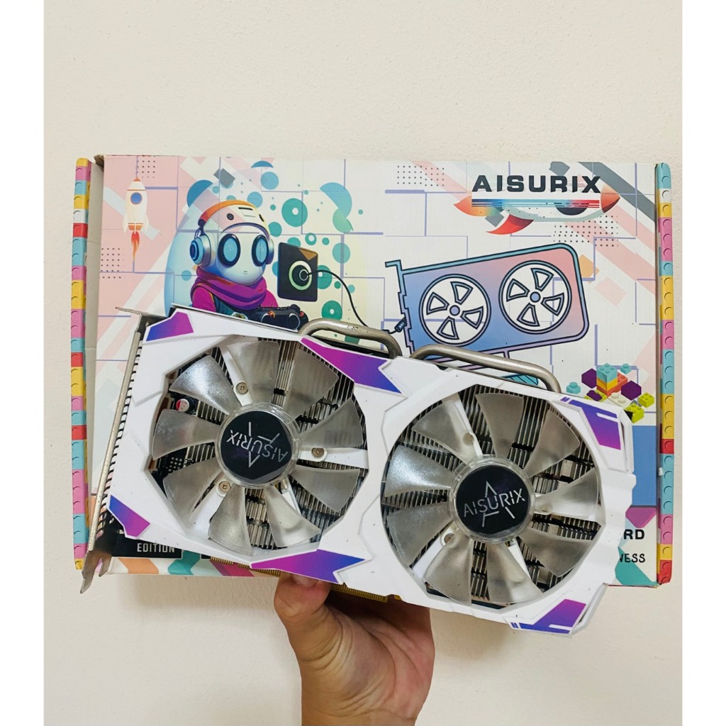 RX 580 8G AISURIX  สภาพใหม่ ใช้งานน้อย ใหม่กริ๊บออกทุกพอต เทส 3DMark FurMark ผ่าน